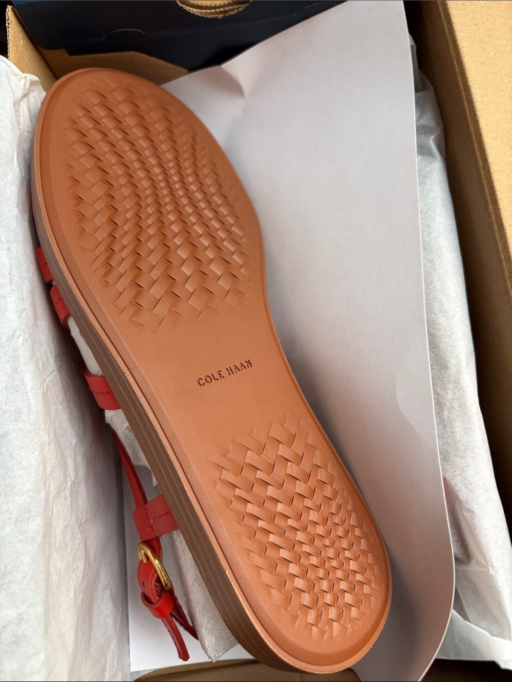 Cole Haan Cole Haan KAMI INTERWOVEN SANDALS summer fig red Fisherman sandals - Picture 9 of 11